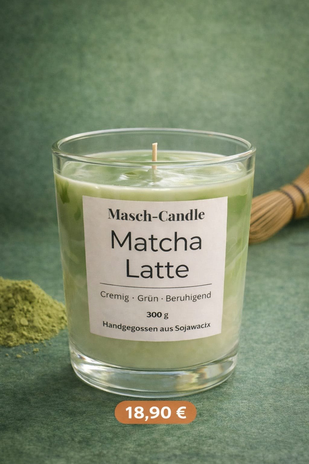 Matcha Latte Kerze